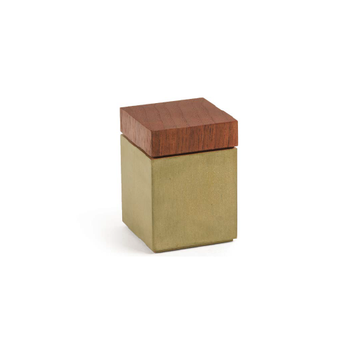 Caja rectangular marrón