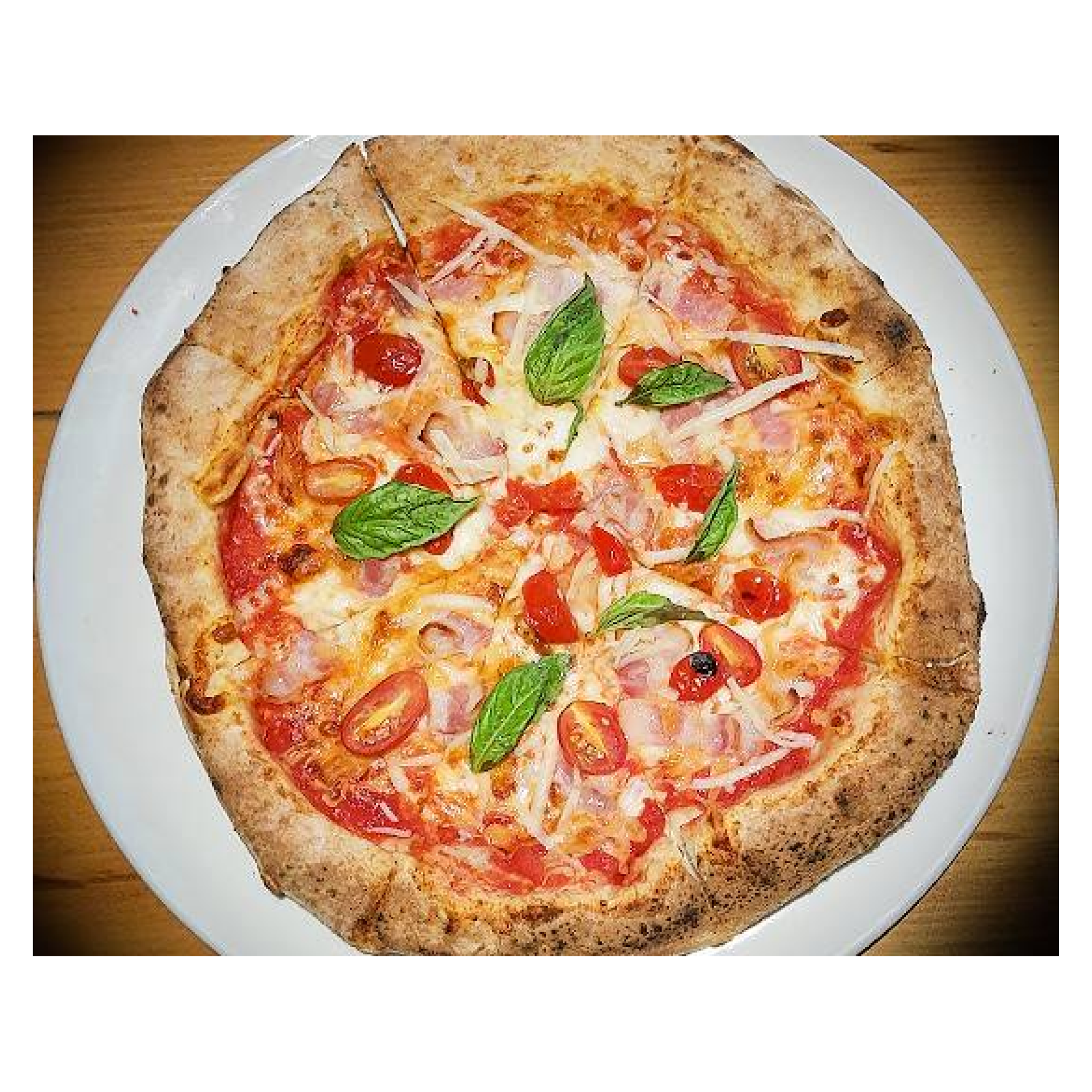 Pizza Provola y Tocino
