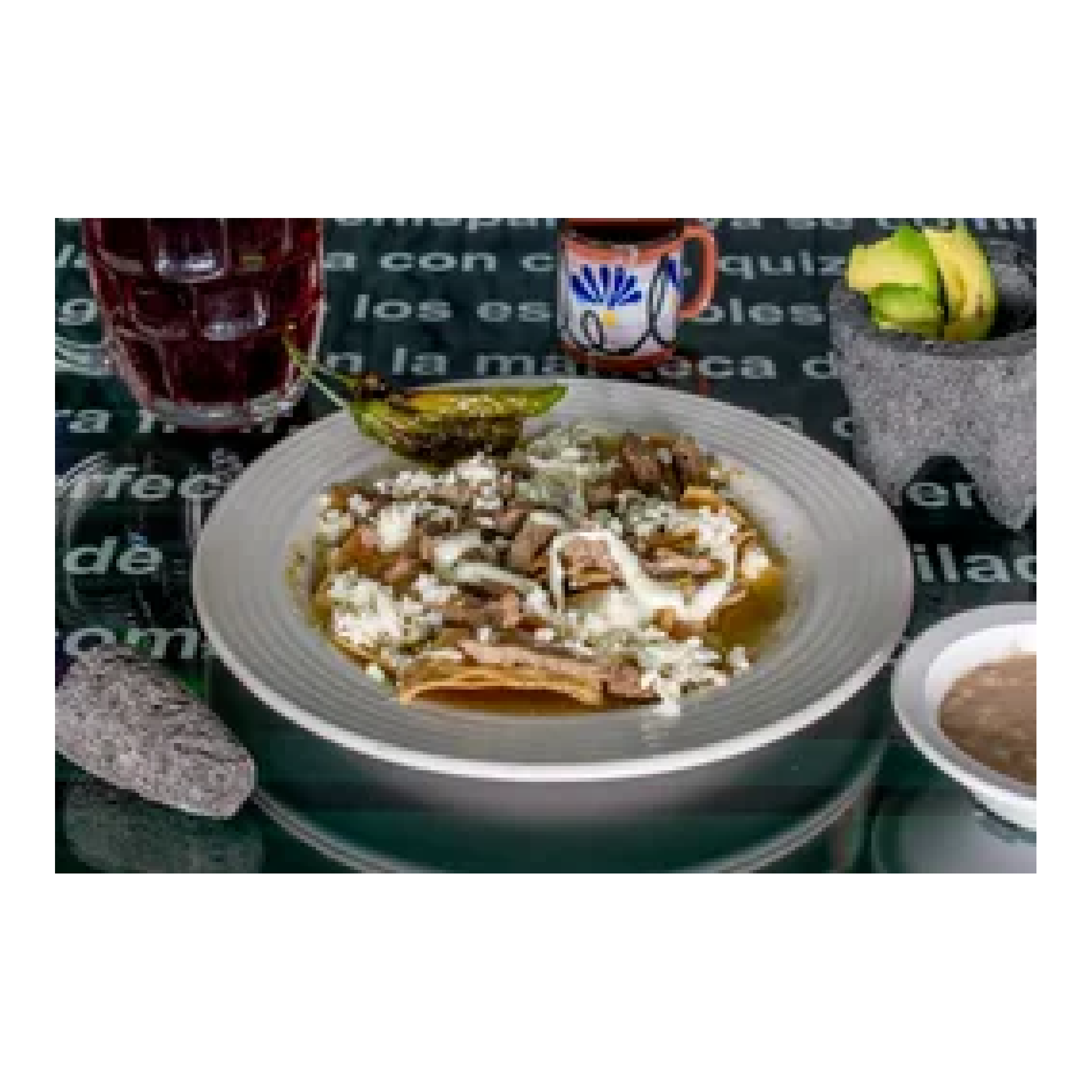 Chilaquiles con arrachera chicos