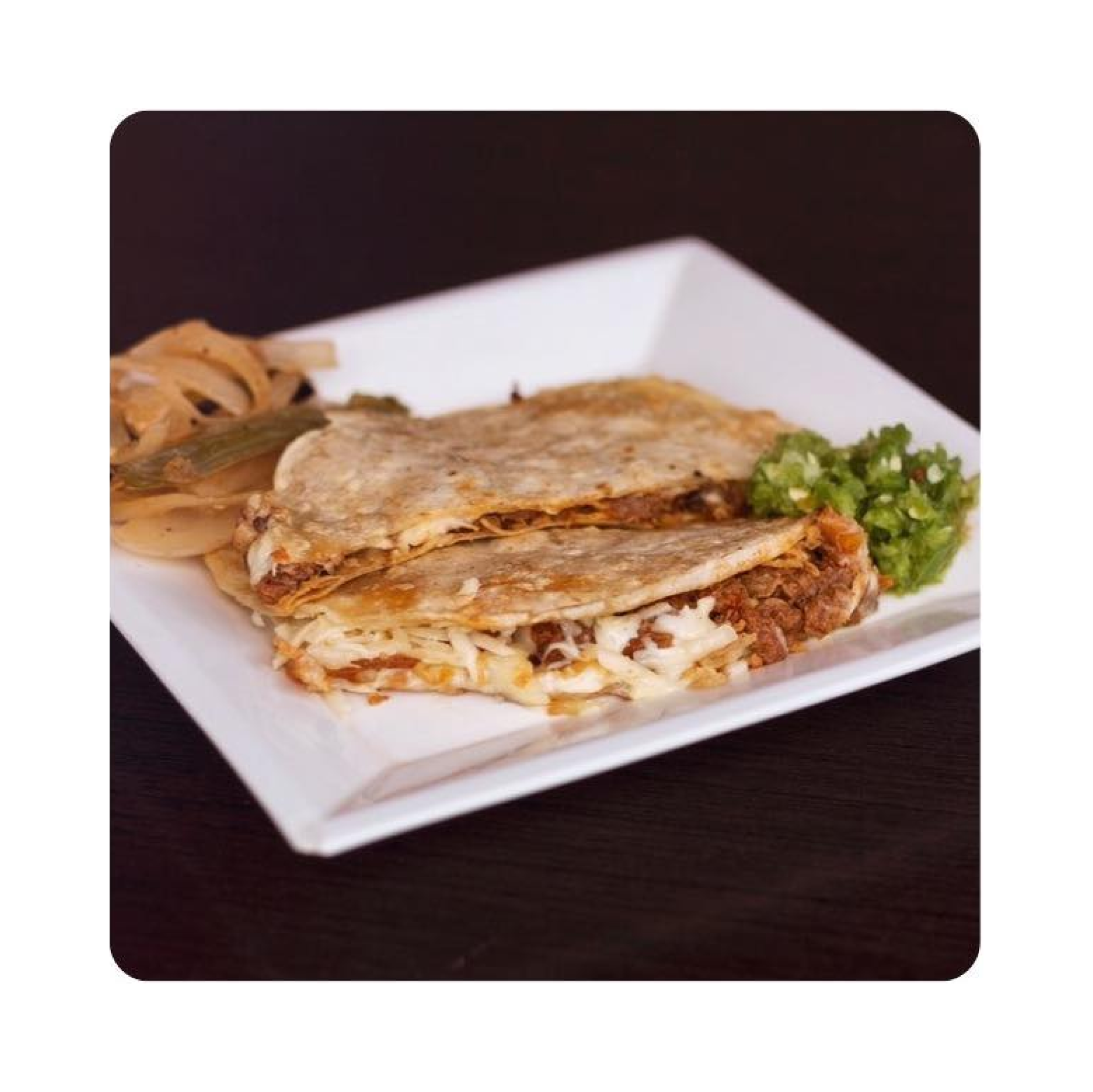 Quesadilla con barbacoa